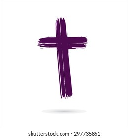 hand drawn cross. grunge cross
