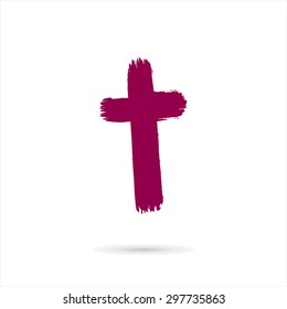 hand drawn cross. grunge cross