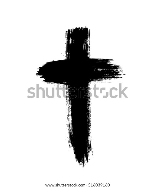 Hand Drawn Cross Grunge Cross Cross Stock Vector (Royalty Free) 516039160