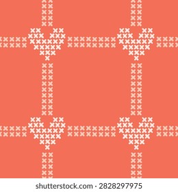 Hand drawn cross stitch
