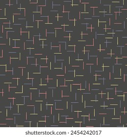 hand drawn crossed pastel stripes. vector seamless pattern. gray repetitive background. geometric fabric swatch. wrapping paper. decorative art. continuous design template for textile, home decor