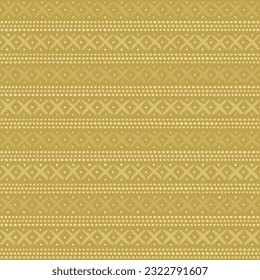 hand drawn crosses, dots. ethnic motif. khaki repetitive background. vector seamless pattern. geometric illustration. fabric swatch. wrapping paper. continuous design element for textile, home decor