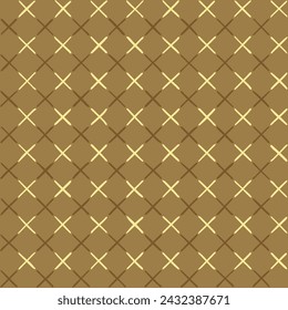 cruces dibujadas a mano. fondo repetitivo marrón arenoso. arte decorativo. patrón sin fisuras vectoriales. muestra de tela geométrica. plantilla de diseño retro para textil, lino, decoración del hogar, papel pintado