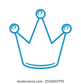 Hand drawn crown childish scribble