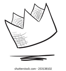 Hand drawn crown illustration