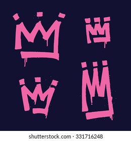 Hand drawn crown set