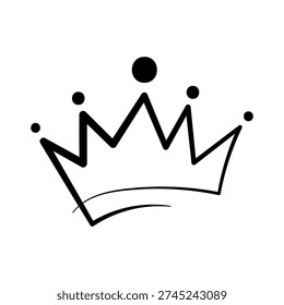 Coronas dibujadas mano lujosos