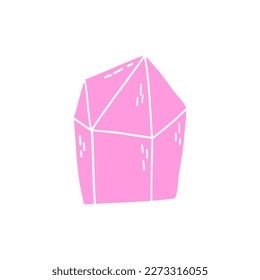 cristales dibujados a mano. ilustración vectorial en estilo plano