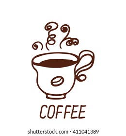 Hand drawn Cup of coffee