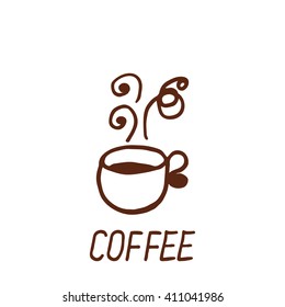 Hand drawn Cup of coffee