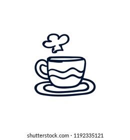 hand drawn of a cup doodle