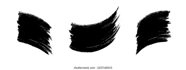 Hand drawn curve grunge backgrounds. Set of watercolor design elements. Sale banners. Vector Illustration.