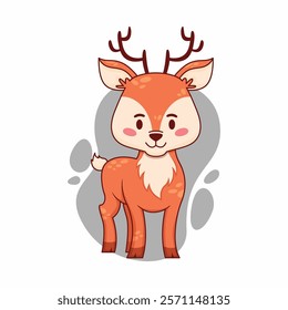 Hand drawn cute animals illustration