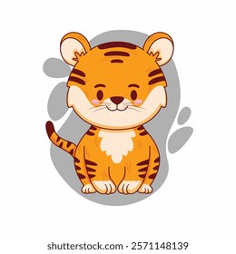 Hand drawn cute animals illustration