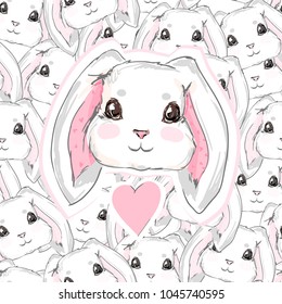Hand Drawn Cute Bunny