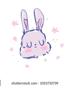 Hand Drawn Cute Bunny