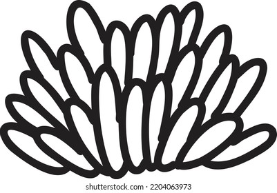 Hand Drawn cute cactus illustration isolated on background