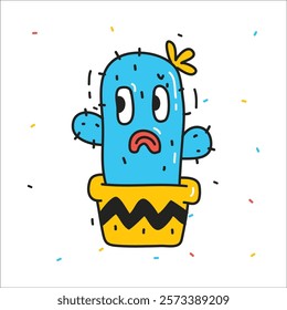 Hand drawn cute cartoon vector
