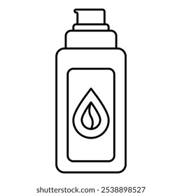 Desenhado à Mão Cosméticos Bonitos Coloração Livro Vetor Ilustração. Página de cores de toner arrojado e fácil para adultos e crianças. Folha de coloração para alívio de estresse e relaxamento