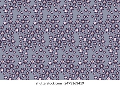 Hand drawn cute daisies seamless pattern. Cartoon sytle daisy flowers.