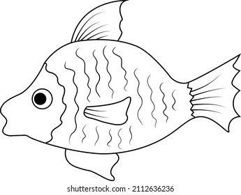 184 Tang fish outline Images, Stock Photos & Vectors | Shutterstock