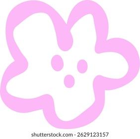 Dibujado a mano lindas hojas de flores