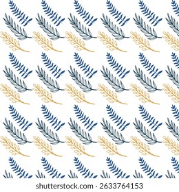 Hand drawn cute flowers, seamless patterns with floral for fabric, textiles, clothing, wall art, wallpaper, cover, banner, poster, interior decor, natural backgrounds.