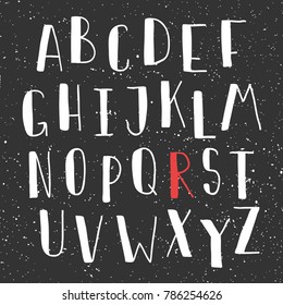Hand drawn cute font for your type design posters greeting card website banners video blogs and other