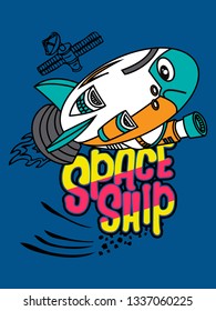 Hand drawn cute graphic for t shirt printing