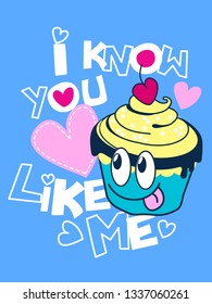 Hand drawn cute graphic for t shirt printing