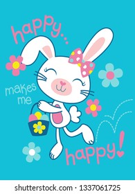 Hand drawn cute graphic for t shirt printing