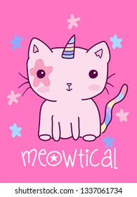 Hand drawn cute graphic for t shirt printing