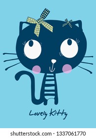Hand drawn cute graphic for t shirt printing