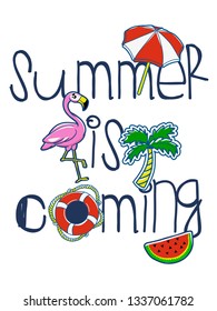 Hand drawn cute graphic for t shirt printing
