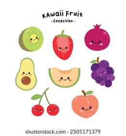 Hand Drawn Cute Healthy Fruit Collection