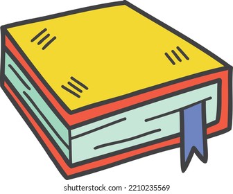 Ilustración del libro de ponción Hand Drawn lindo aislado en el fondo