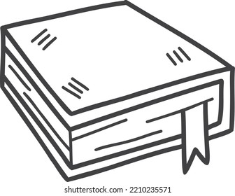 handgezeichnete, süße Legebuchgrafik einzeln auf Hintergrund
