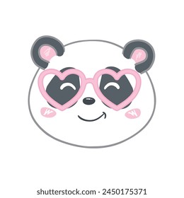 Hand drawn Cute panda. Handwritten - Sweet Cute. Vector illustration.