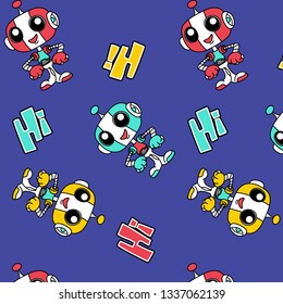 Hand drawn cute pattern for t shirt printing