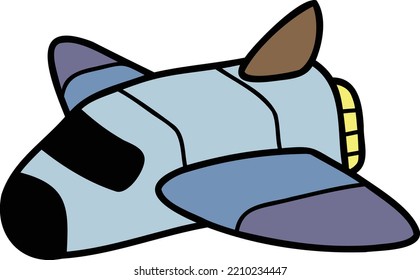 Hand Drawn cute plane illustration isolated on background