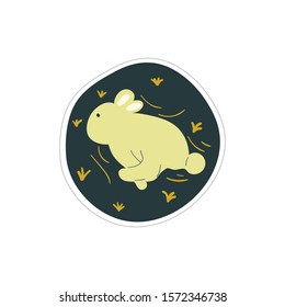 hand drawn cute rabbit vector illustration. creative nursery designs for kids room, fabric, wrapping, wallpaper, textile, apparel. 