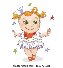 Hand drawn cute rainbow print. Rainbow baby Princess print with crown for baby textiles, fabrics and baby shower cards.
