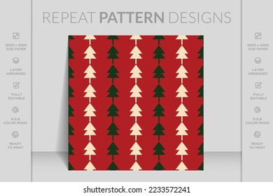 Hand drawn cute seamless pattern. Beautiful hand drawn Christmas elements pattern.
