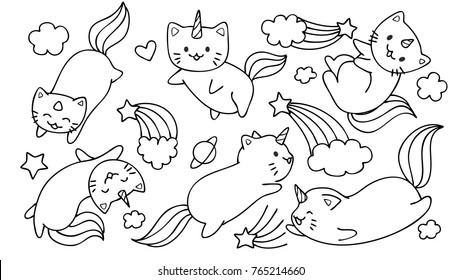 1000 Unicorn Cat Stock Images Photos Vectors Shutterstock