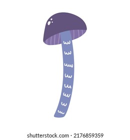 Hand drawn cute vector illustration of fungus