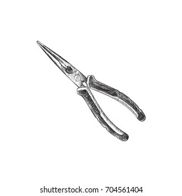 Long Nose Pliers Stock Vectors Images Vector Art