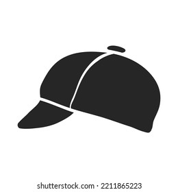 Ilustración del vector del sombrero de ciclismo dibujado a mano