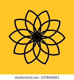 hand drawn dahlia pattern vektor