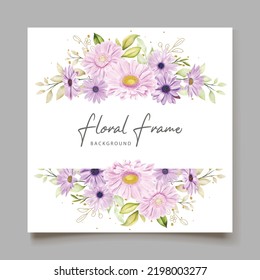 hand drawn daisy border and frame
