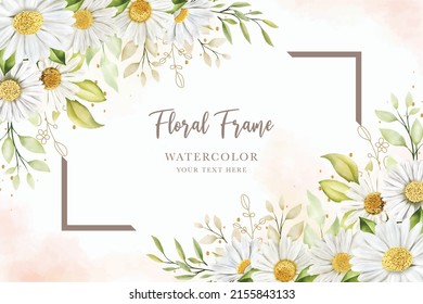 hand drawn daisy floral  background design